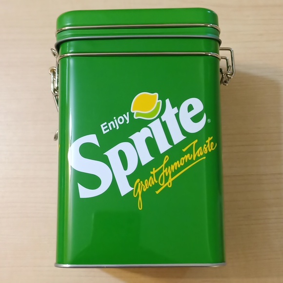 Coca Cola Sprite Kitchen Tin Storage Canister Cookie Jar Tea - Picture 5 of 12